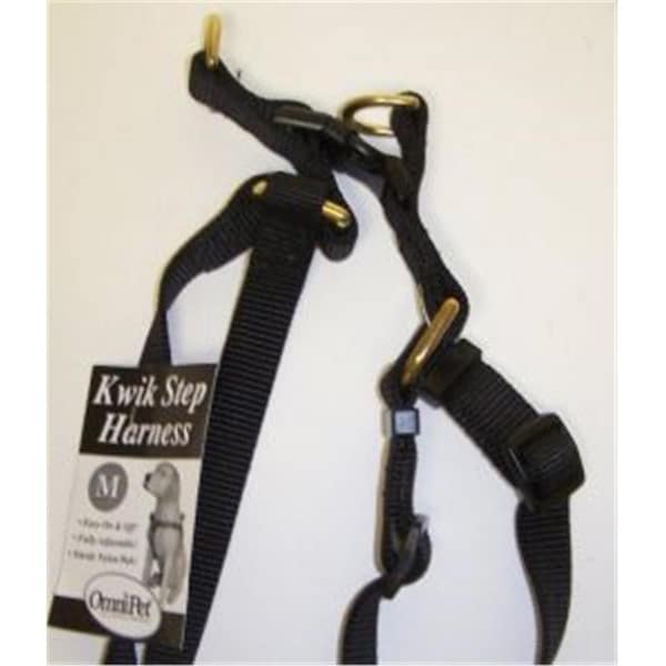 Omni Pet No.19MBK Step in Harness Nylon Size 18-28in Medium Color Black 445-19020 - main